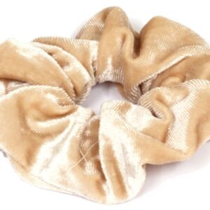 Scrunchie velvet beige