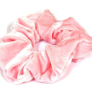 Scrunchie velvet roze