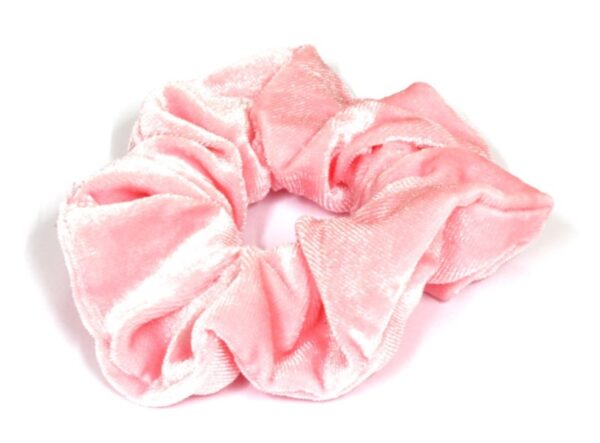 Scrunchie velvet roze