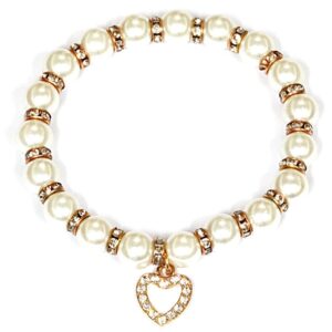 Parels met strass armband