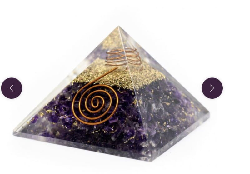 Orgonite piramide Amethist