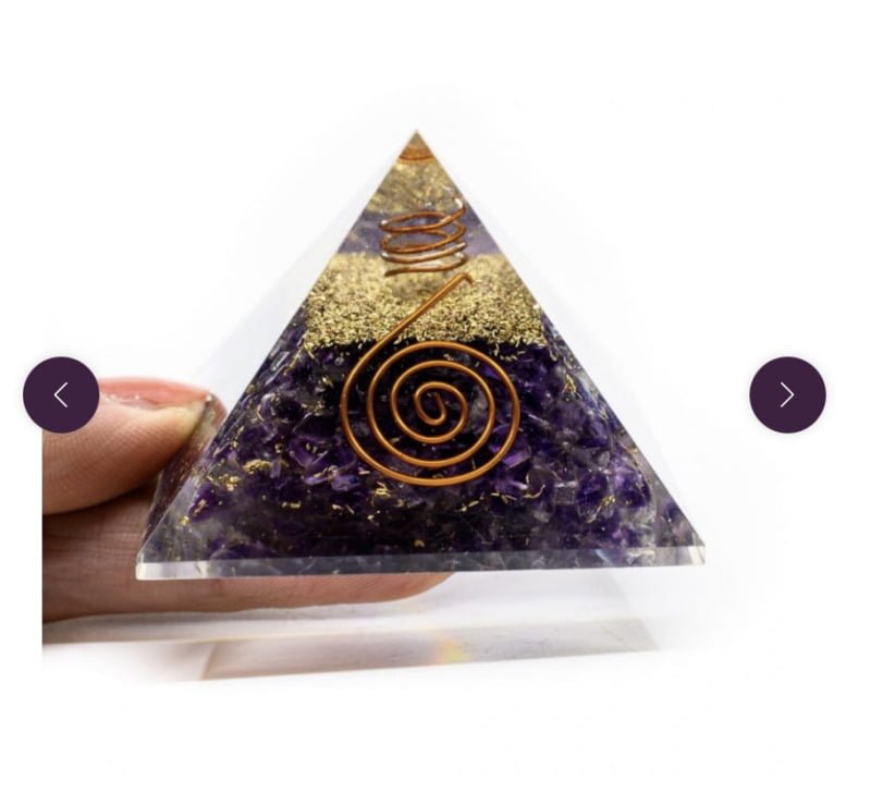 Orgonite piramide Amethist - Afbeelding 4