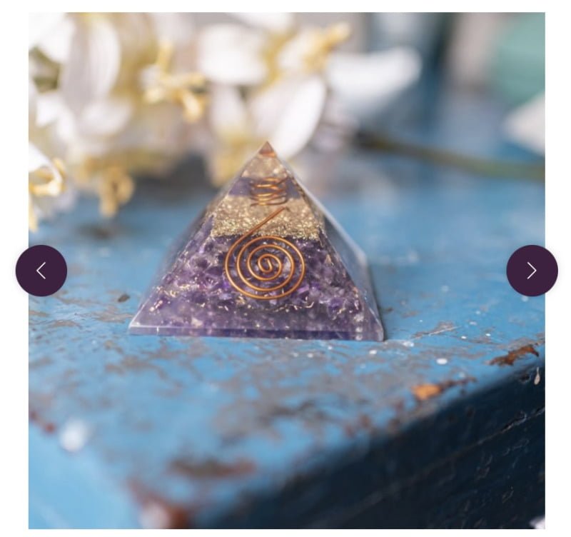 Orgonite piramide Amethist - Afbeelding 2