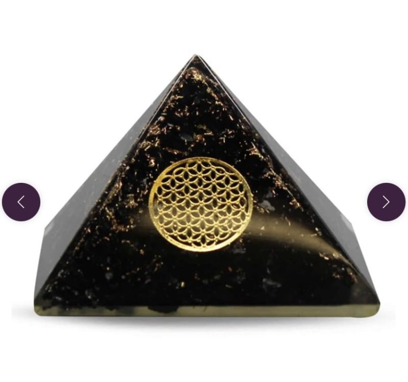 Orgonite piramide zwarte toermalijn