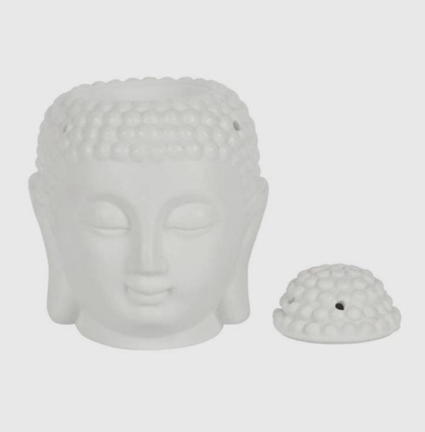 Whit Buddha head oliebrander/waxmelter - Afbeelding 3