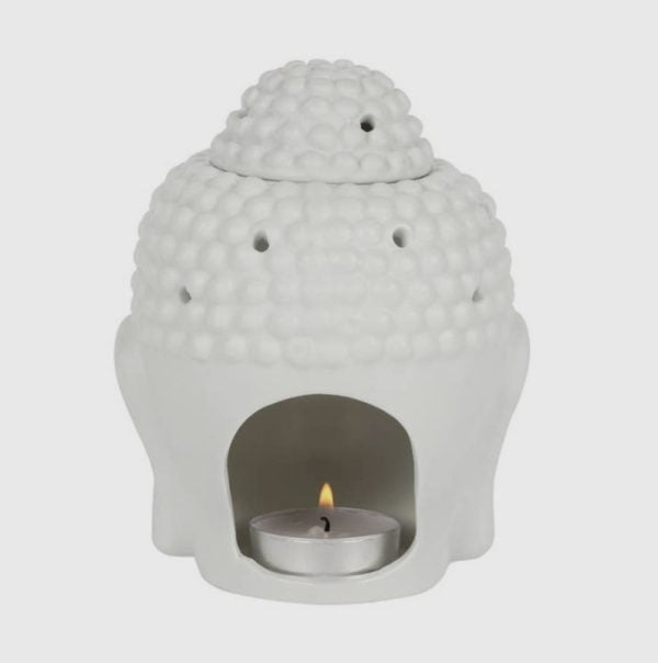 Whit Buddha head oliebrander/waxmelter - Afbeelding 2