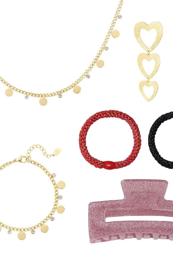 Advent kalender Goud/roze - Afbeelding 2
