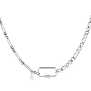 2 schakel ketting zilver